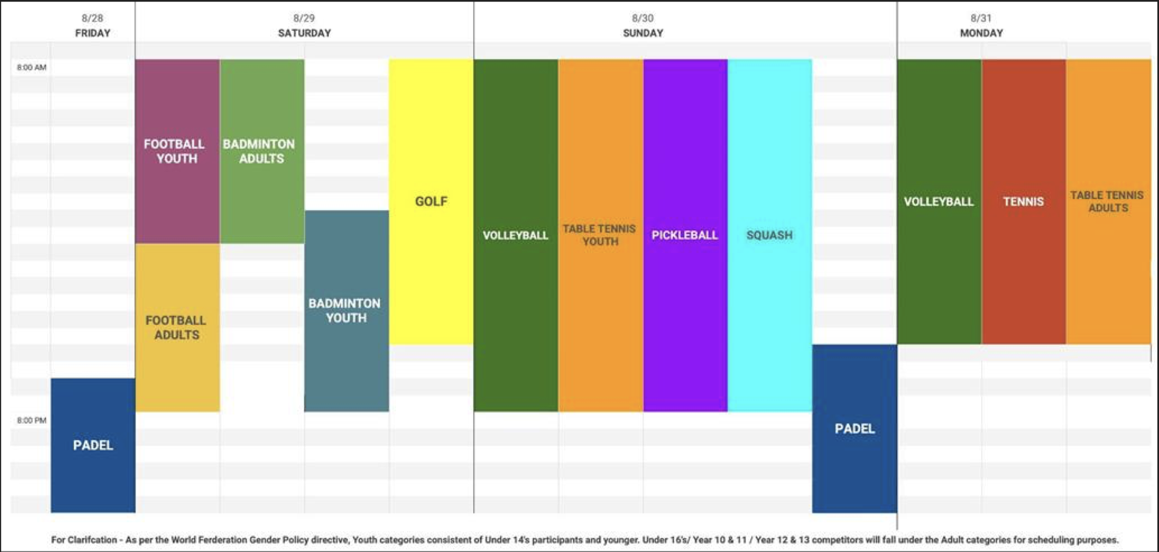 Schedule
